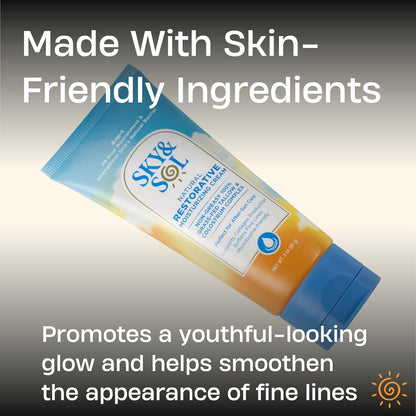 Sky and Sol Everything Cream | 100% Grass Fed Beef Tallow Moisturizer for Face and Body | Day & Night Skincare | Safe Natural Edible-Grade Ingredients | After-Sun Care | All Skin Types | 3 oz