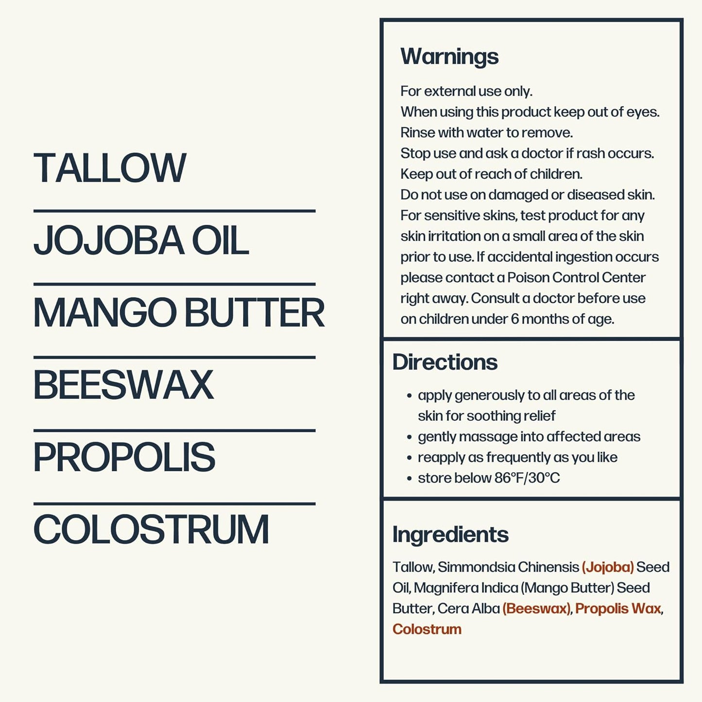 Sky and Sol Everything Cream | 100% Grass Fed Beef Tallow Moisturizer for Face and Body | Day & Night Skincare | Safe Natural Edible-Grade Ingredients | After-Sun Care | All Skin Types | 3 oz
