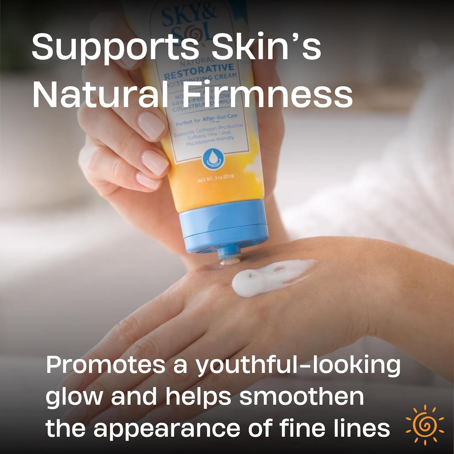 Sky and Sol Everything Cream | 100% Grass Fed Beef Tallow Moisturizer for Face and Body | Day & Night Skincare | Safe Natural Edible-Grade Ingredients | After-Sun Care | All Skin Types | 3 oz